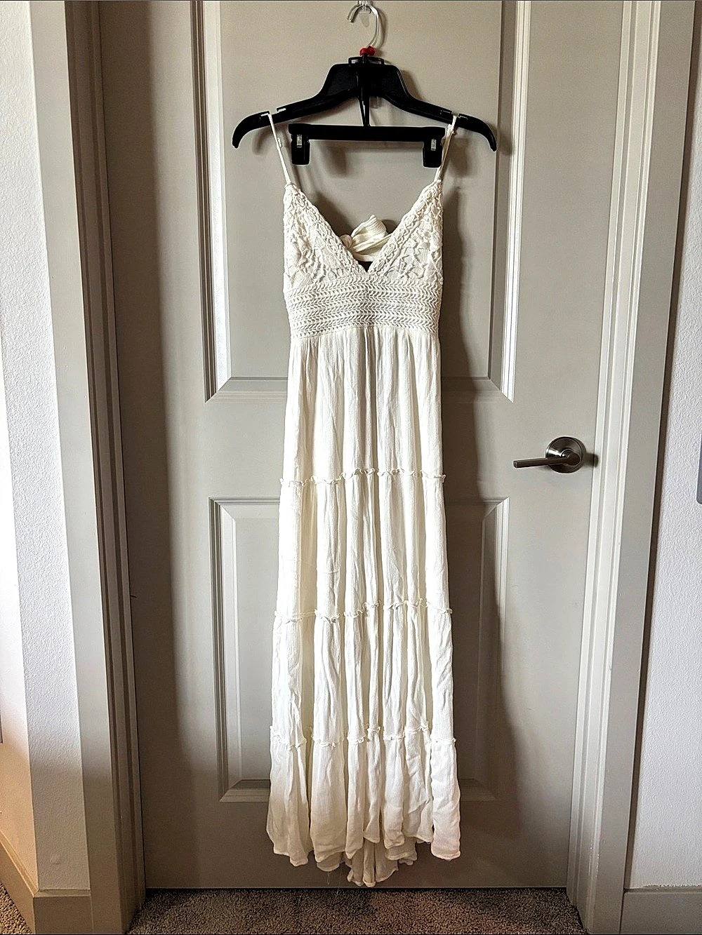Altar’d State Cream Maxi Dress Size Medium Like New